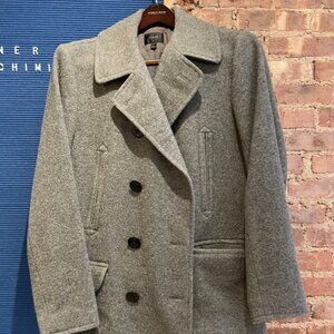 J.Crew Wool Peacoat, Medium, Grey